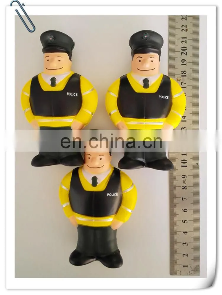 new hot sale high quality PU stress ball police funny toy/customed PU promotional gift
