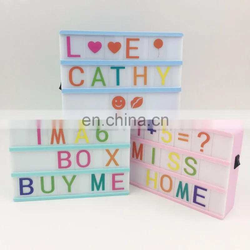 A6 Size DIY Advertising LED Light Box for Home Office Decoration