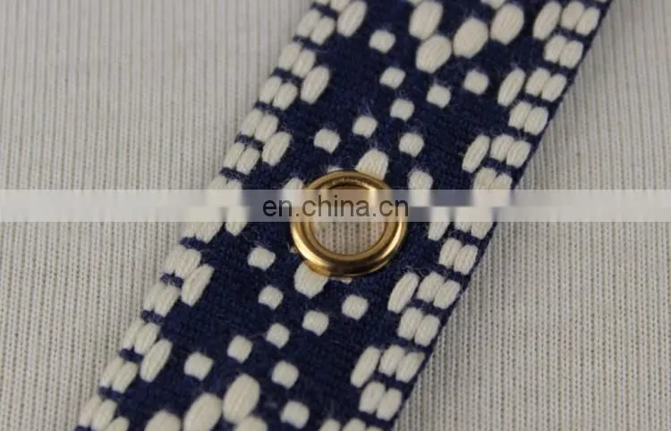 Wholesale polyester jacquard ethnic eyelet ribbon trim