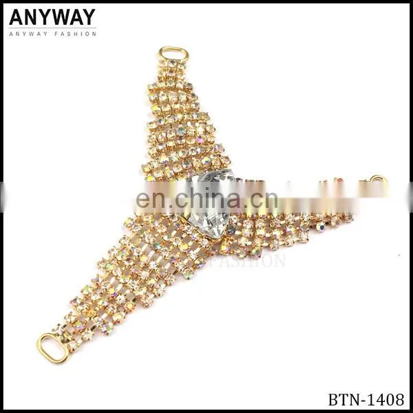Gold rhinestone crystal accessory jewelry for bags shoes and decoration accessories