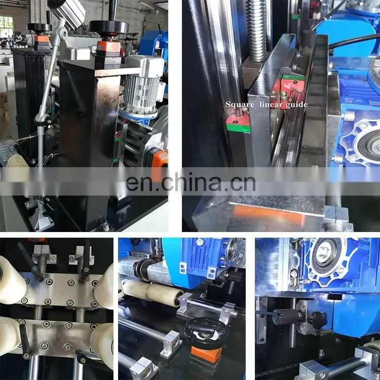 Thermal break assembly knurling machine with insertion for aluminum