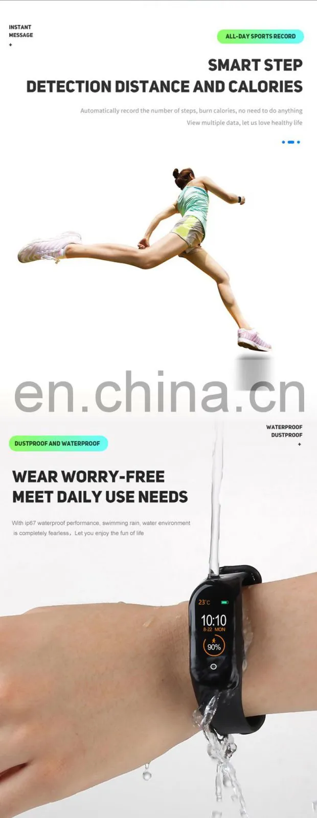 Smart Watch Android New 2020 Shenzhen Sport Bracelet Wrist Band Water Proof Diving Swimming Running Wear Os Smart Phone Watch