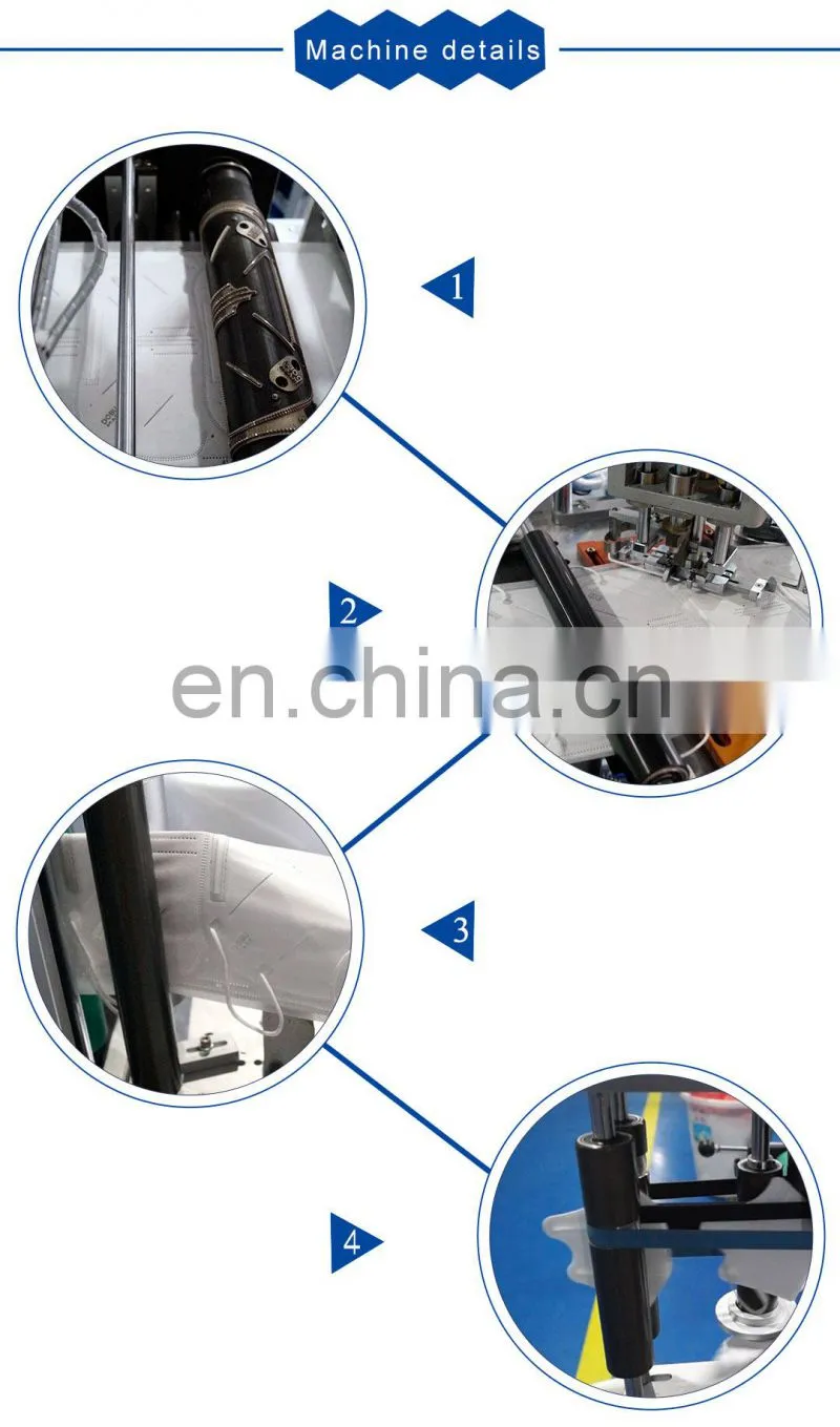High Speed Surgical Butterfly Fold Flat Mask Machine for for Labour Protection Appliance