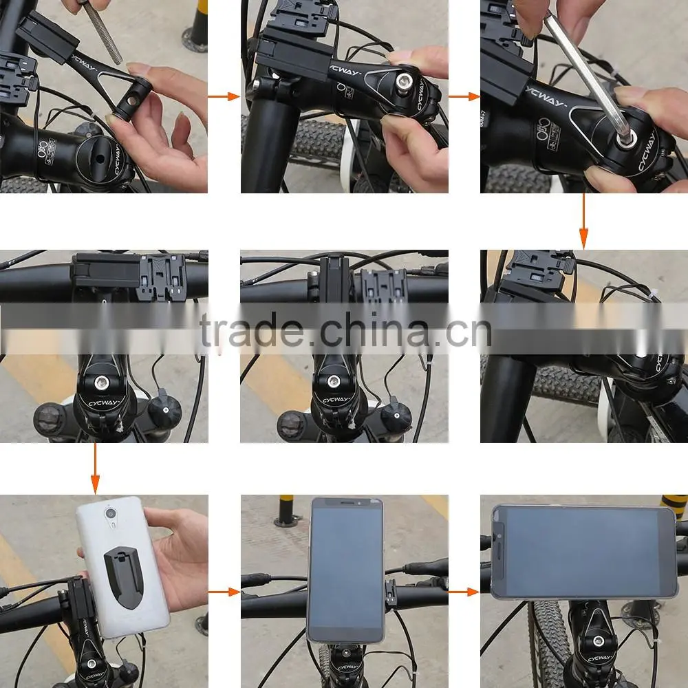 Hot selling aluminum alloy 360 degree free rotating smart phone/GPS holder for bike/bicycle/motorcycle
