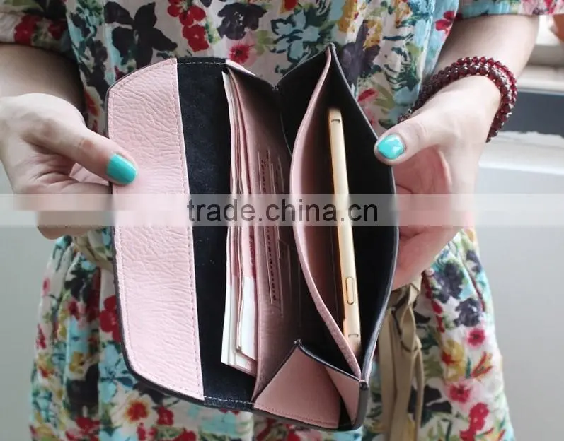 Hot Sale Women Wallets Fashion PU Leather Short Phone Wallet 10 Colors Purse