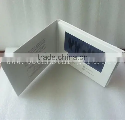 Customized hardcover 7" video brochure