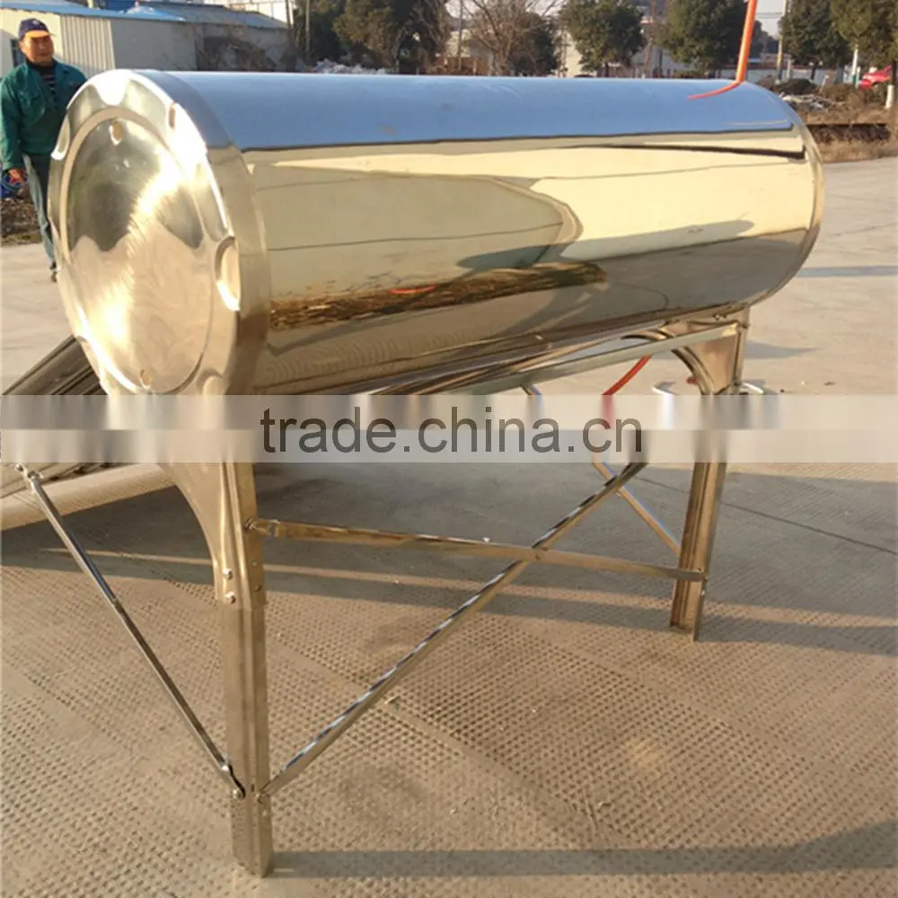 High quality non-pressurized compact stainless steel price of solar water heater