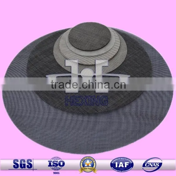 black wire cloth filter discs