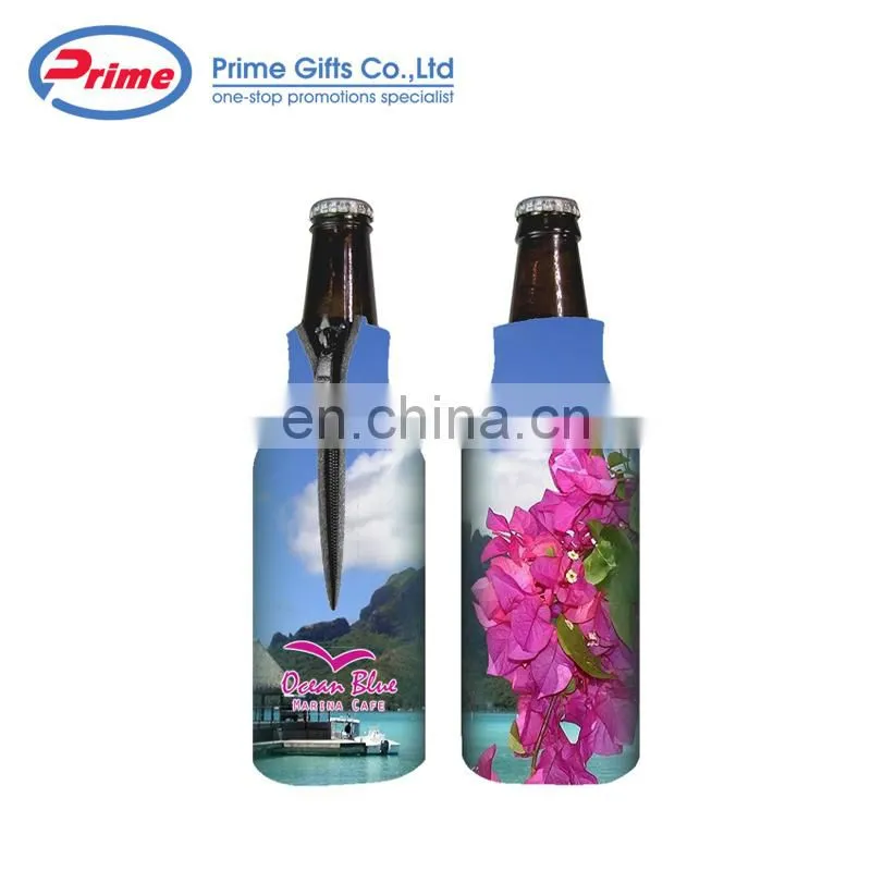 Full Color Logo Print Advertising Thermal Beer Bottle Insulator