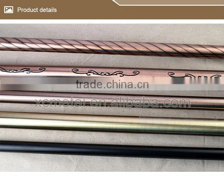 polished brass curtain rods