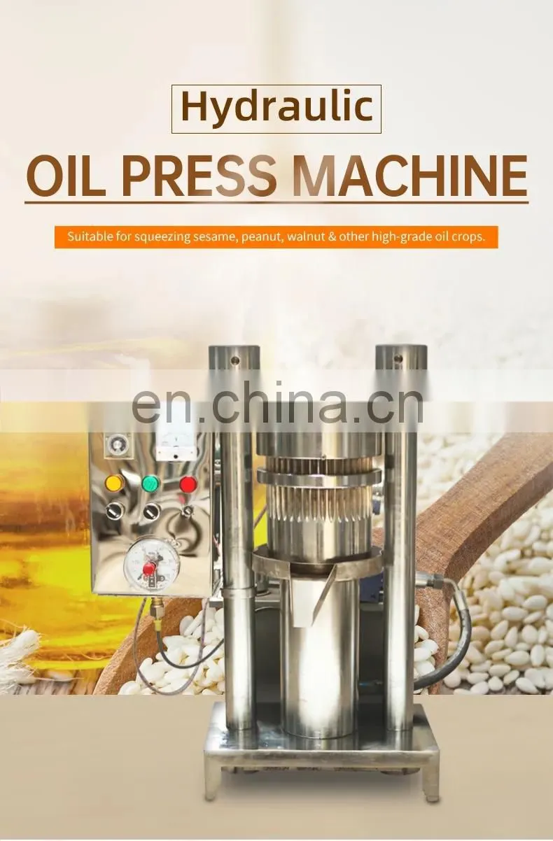 Cold & Hot Pressing Machine hydraulic oil Soybean Oil sesame oil pressing machine