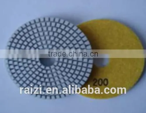 Spill wet polishing pad