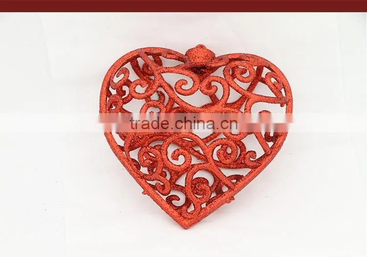 Heart Shape Metal Frame Christmas Tree Hanging Decoration