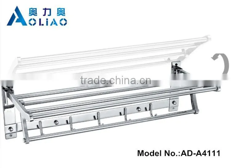 High quality Bathroom hardware accessory stainless steel swing bathroom standing towel racks