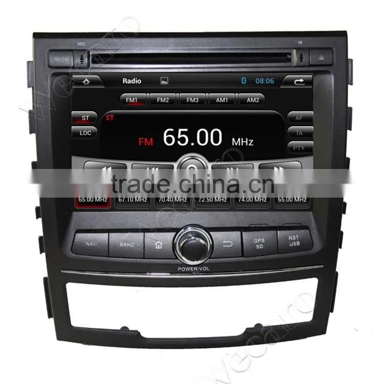 Wecaro android 4.4 car radio 3g dvd gps for ssangyong korando