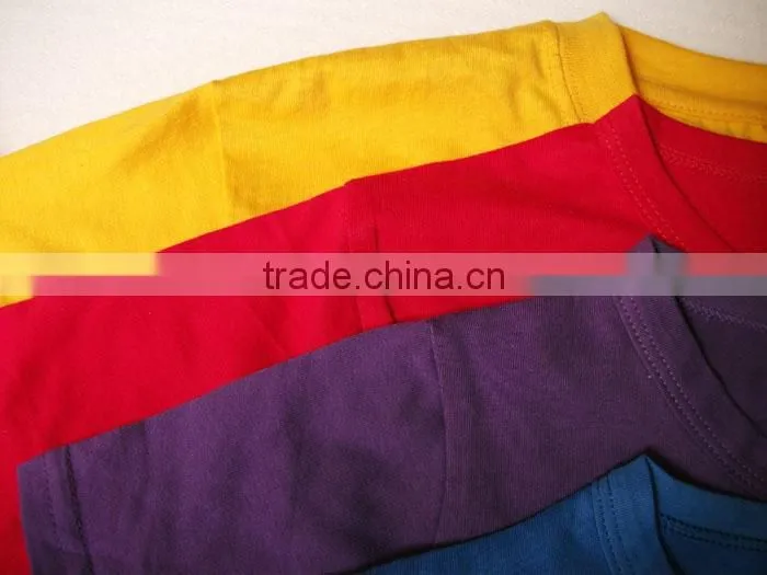 100% cotton t-shirt ,custom round neck t-shirt wiht heat transfer printing,sublimation shirt