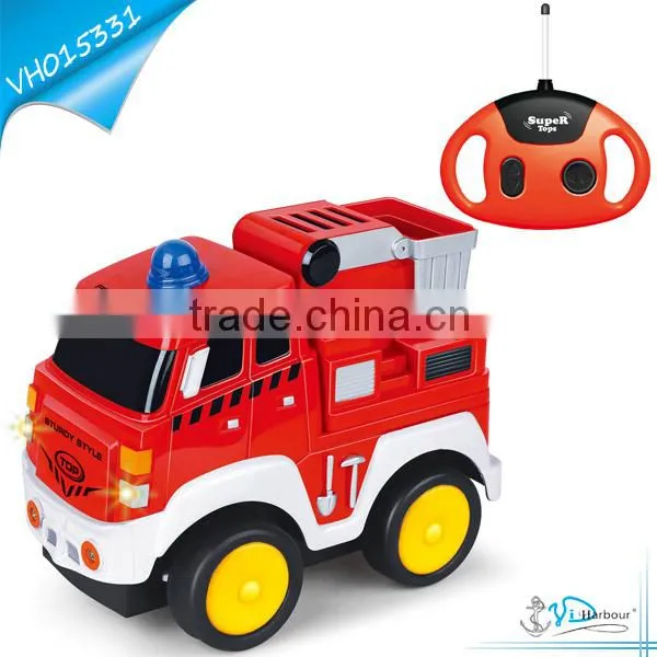 4 CH Music and Light RC Fire Truck Toy for Children 2016