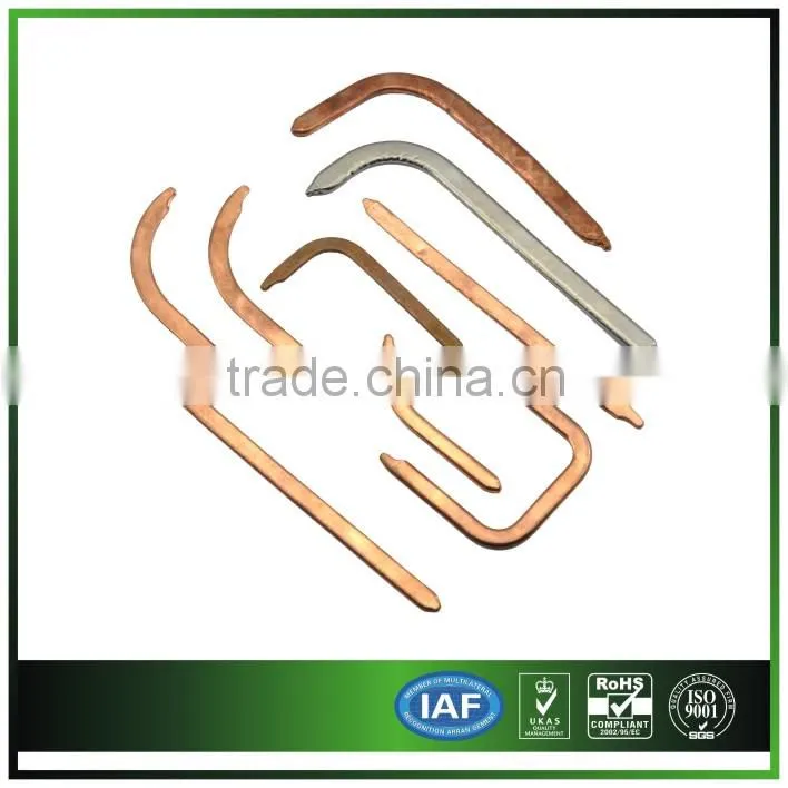 sintered bended oblate Copper Heat Pipe applied in heat sink