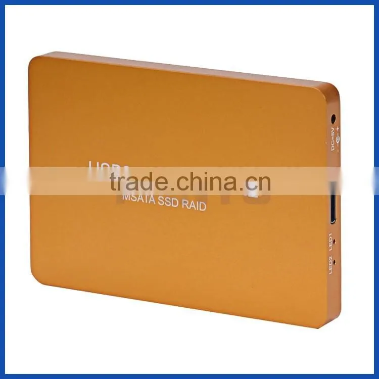 Aluminium mSATA SSD box USB3.1 type C Gen 2 to 3050 mm mSATA SSD enclosure