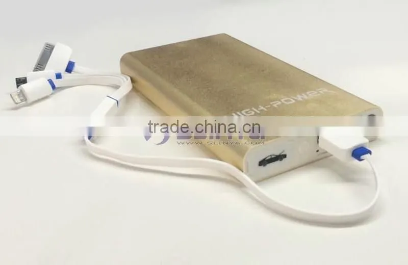 18mm Thick 8000mAh 200A/400A Golden Pocket Size Slim Car Jump Starter
