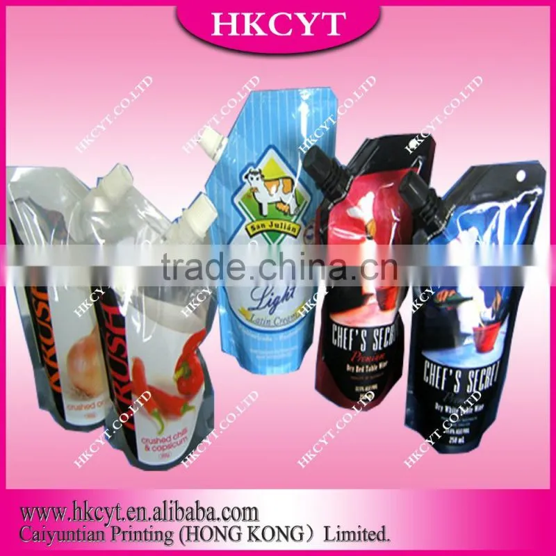 Private Label Sunflower Oil Pouch With Spout