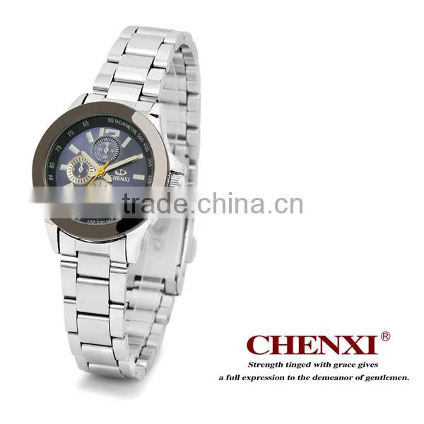 Most Popular Trendy Style Stainless Steel Case Back Watch Large Wrist OEM Black Silver Quartz Custom Watch Man