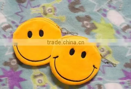 Emoji wallet/13 styles cheap fancy emoji coin purse/plush emoji small coin purse