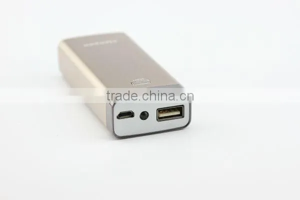 Newest aluminium alloy 5200mah mobile phone charger with over current protection