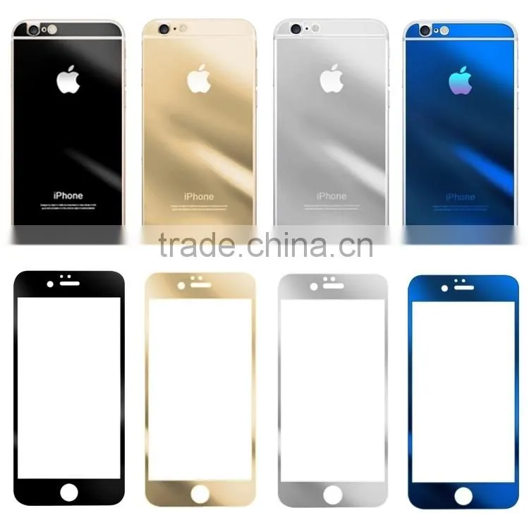 Christmas promotion Colorful electroplating for iphone 6 mirror screen protector