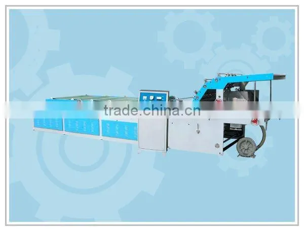 Adsorption semi-auto flute laminating corrugated carton machine