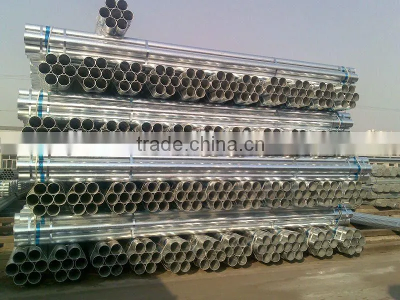 Q235 welded hot dipped galvanized steel pipe
