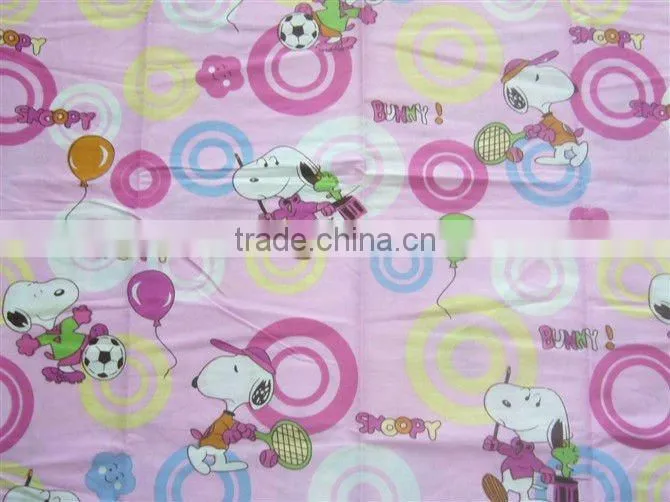 poly cotton printed stock fabric