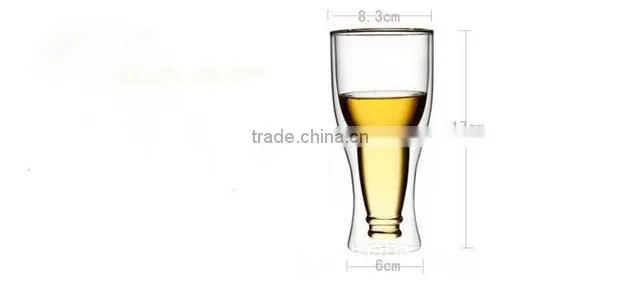 Wholesale Double Wall Beer Glass
