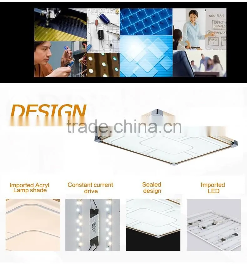 Modern led flush mount ceiling light golden color for residential