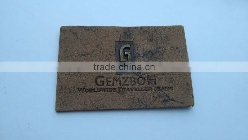 Custom garment accessory metal embossed school badges