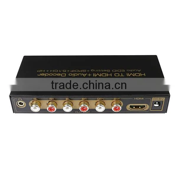 Optical Audio Converter/Dolby 5.1/7.1 Decoder, Supports Multimedia Playback of USB Disk