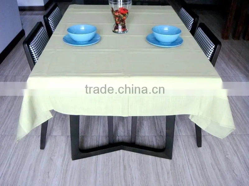 100%polyester slubby yarn table cloth