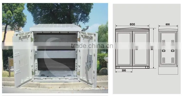 SAIP/SAIPWELL 600*700*600mm New IP65 Waterproof Junction Box SMC Compositive Box