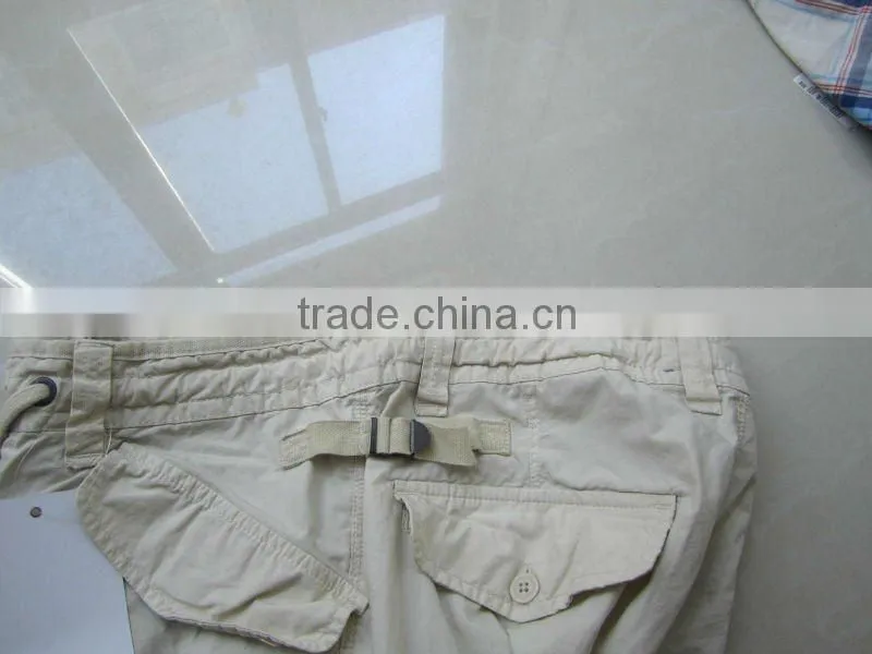 2012 mens casual solid cargo short with many pockets