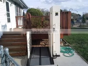 Outdoor electric wheelchair lift small elevator for homes with no rust ce price