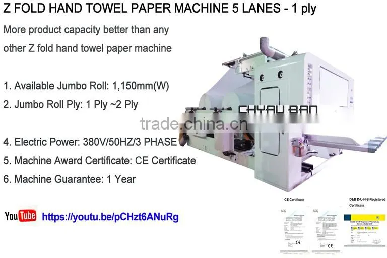 Z Fold Paper Towel Tissue Dispenser Machine