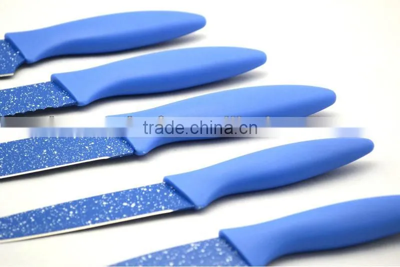 5pcs White spot Non-stick knife