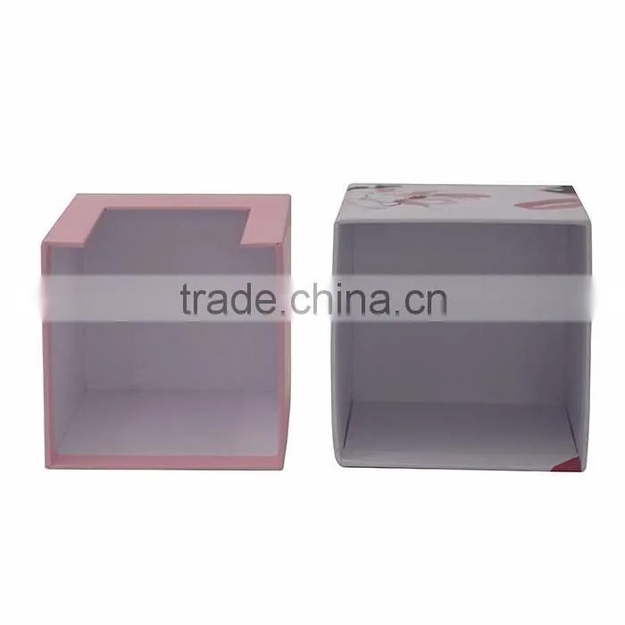 Custom black mini cardboard box with window