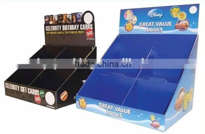 Custom Paper Printed Corrugated Retail Counter Display Box