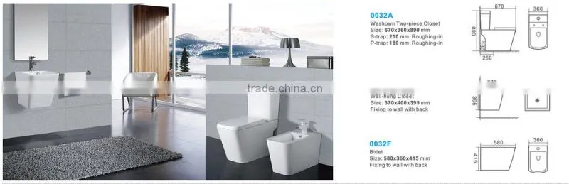 alibaba china Sanitary Ware Ceramic two piece toilet