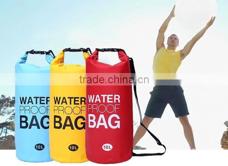 Swimming rafting caving cylinder waterproof dry bag for outdoor sports