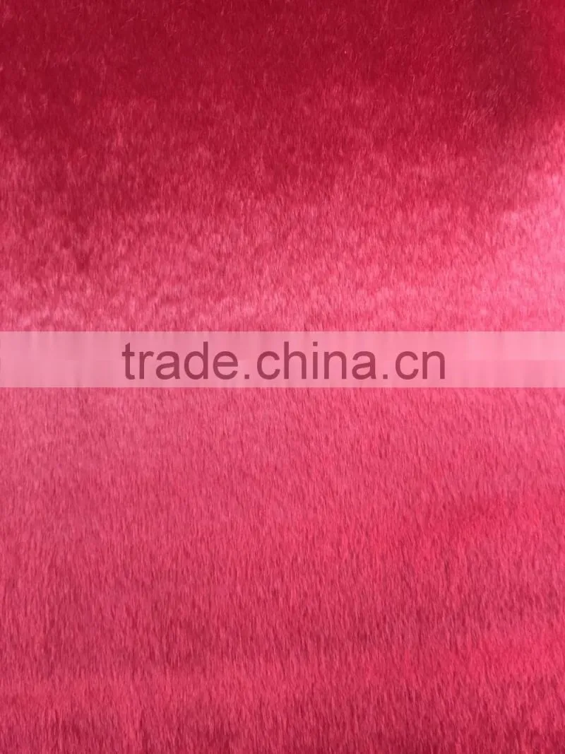 flock fabric imitation the horse fur use for shoes