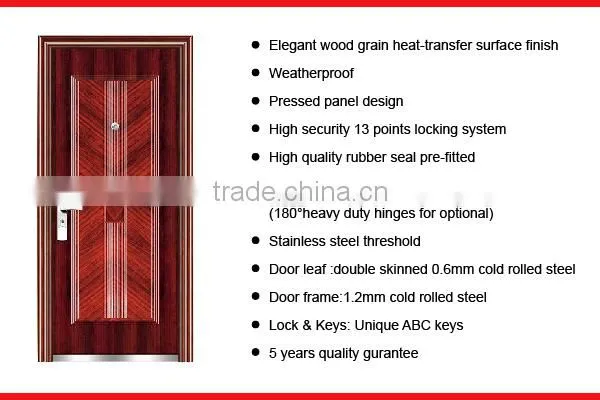 SC-S059 Lastest Design Iron Front Door Security Doors