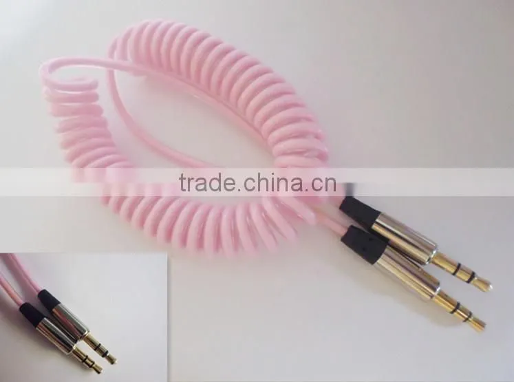 DC3.5 Dual transparent spiral cable