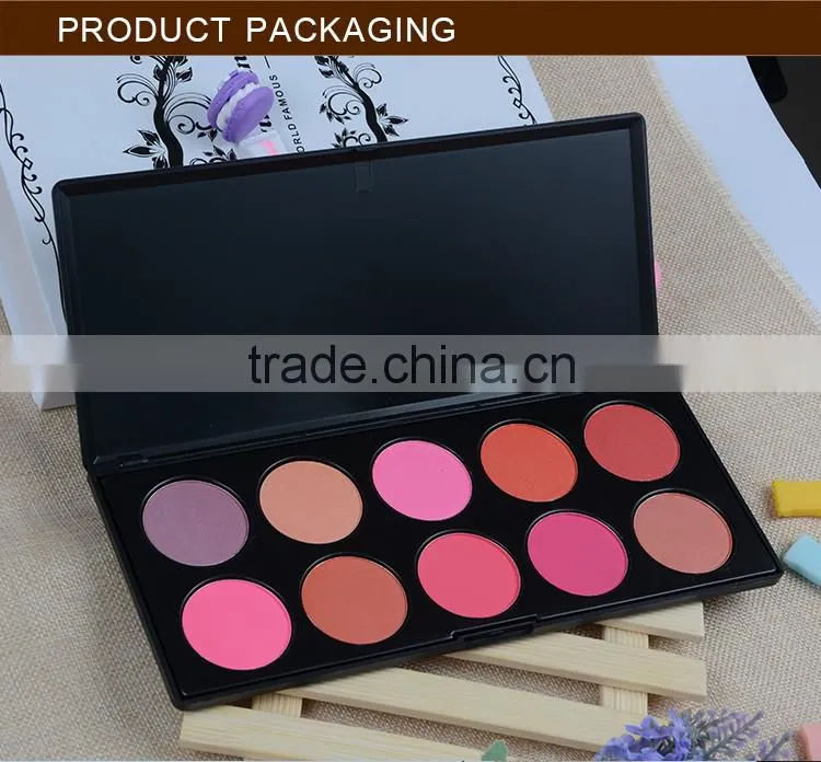 Professional mineral cosmetic empty makeup brush blusher blush containers